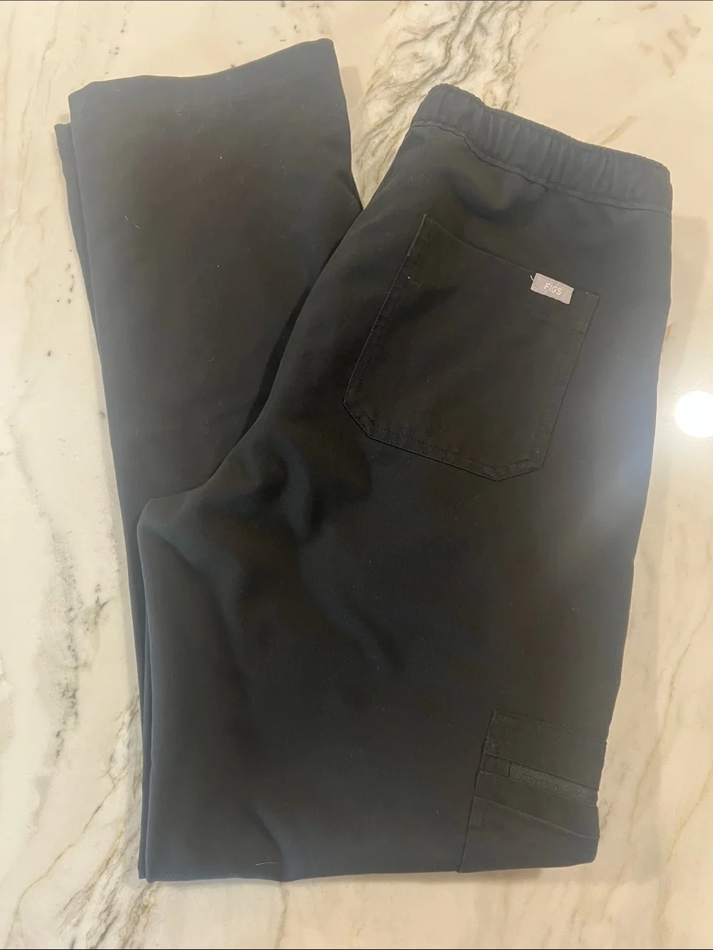 Figs Men's Black Drawstring Utility Joggers